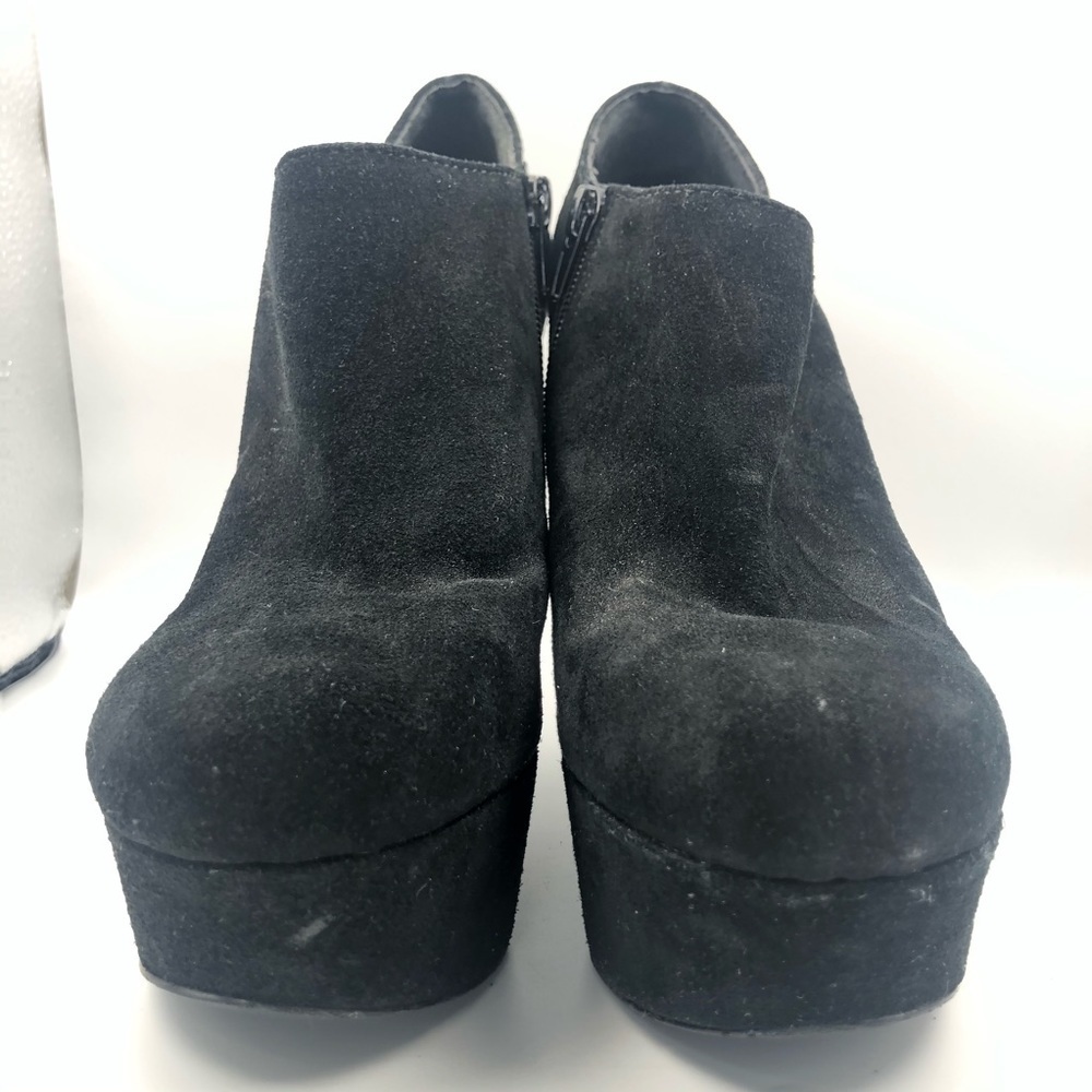 Steve Madden Black Suede Leather Wedge Size 8.5 M - Picture 12 of 16